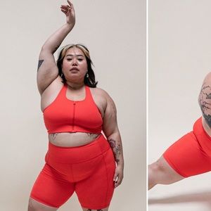 BNWT GF Collective Biker Shorts - Poppy